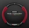 Car Steering Wheel Cover Nissan Qashqai Juke X-Trail Patrol Note Leaf Altima Maxima Micra Murano Rogue Pulsar Sentra Teana Tiida
