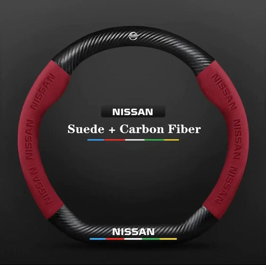 Car Steering Wheel Cover Nissan Qashqai Juke X-Trail Patrol Note Leaf Altima Maxima Micra Murano Rogue Pulsar Sentra Teana Tiida
