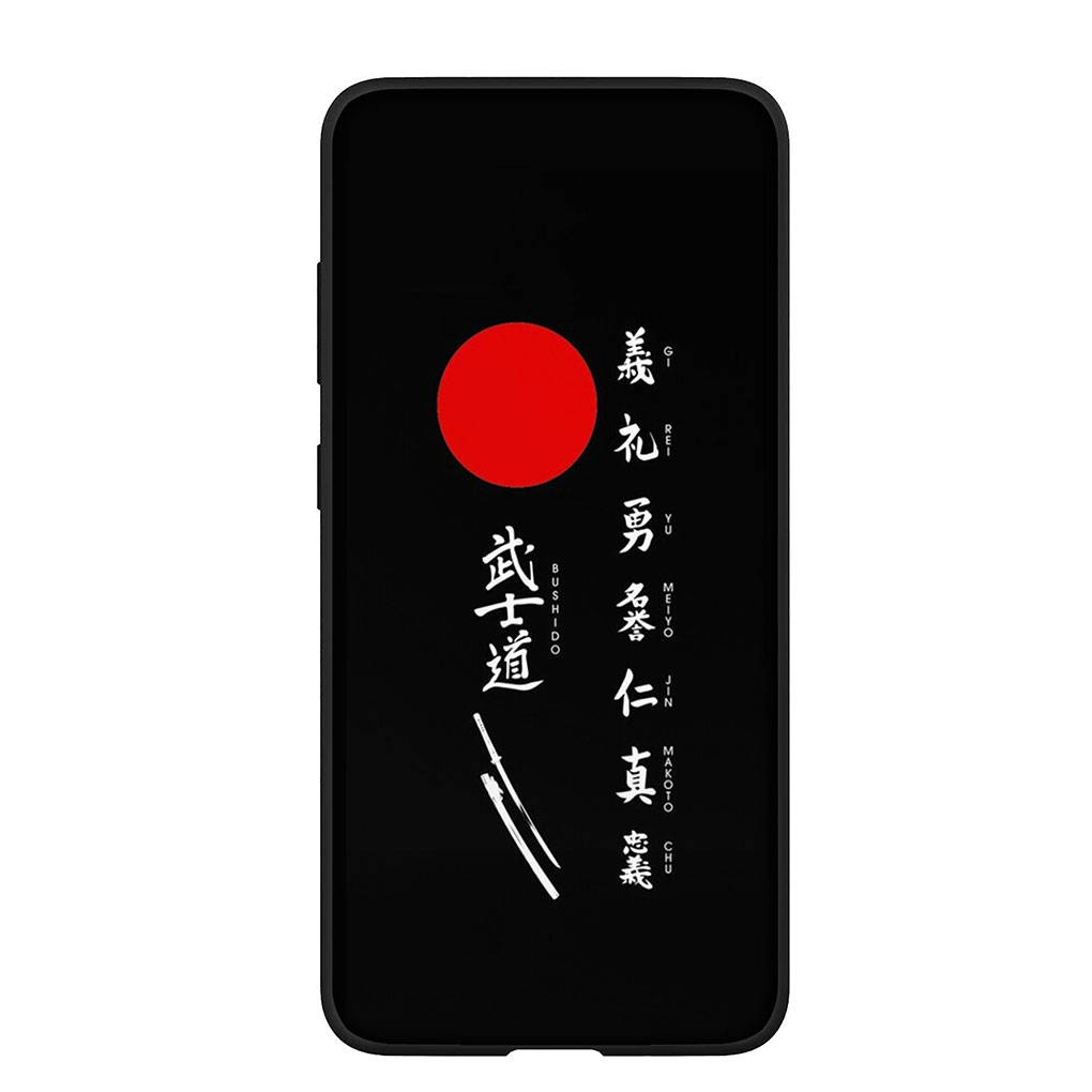 Phone Case for Samsung Galaxy S25 S24 S23 iPhone 16 15 Xiaomi Redmi Note 14 13 12 16E 12C X 11 Pro Max OPPO Moto Huawei Bushido Samurai Yin Yang Cover