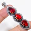 Mozambique Garnet Gemstone 925 Sterling Silver Jewelry Pendant 2.76" KJ-99