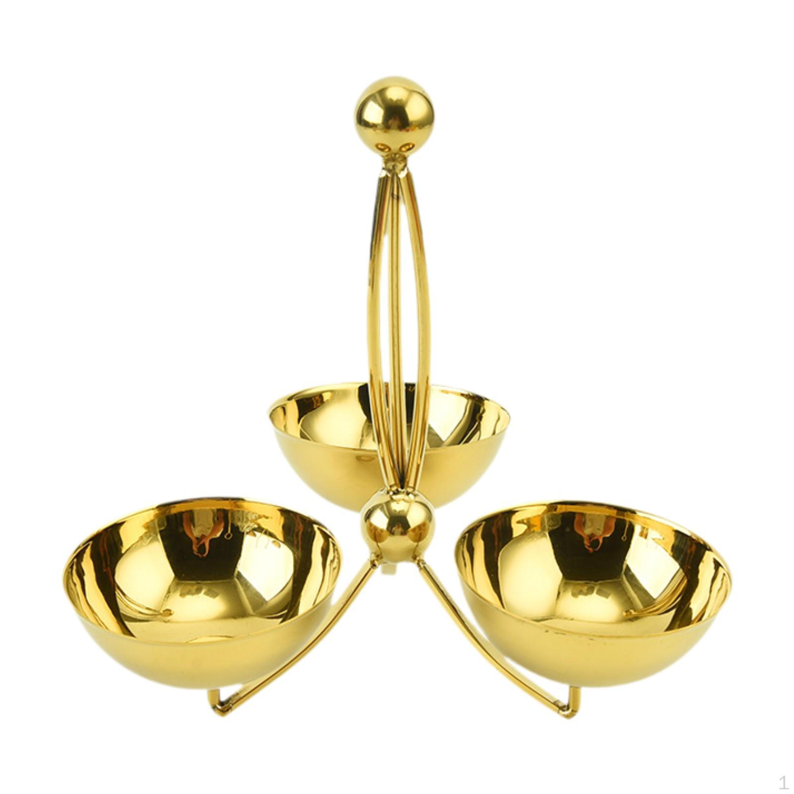 

И миска для приправ, миска для фруктов, разделенная миска для закусок и конфет 3 bowl