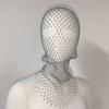 Shining Headcover Mesh  Headwrap Crystal Head Mask Rhinestone Mesh Veil Fishnet Headhood