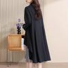 2026 Spring/Autumn Loose Slimming Two-Piece Outfit: Cover Belly Shirt & Camisole Skirt