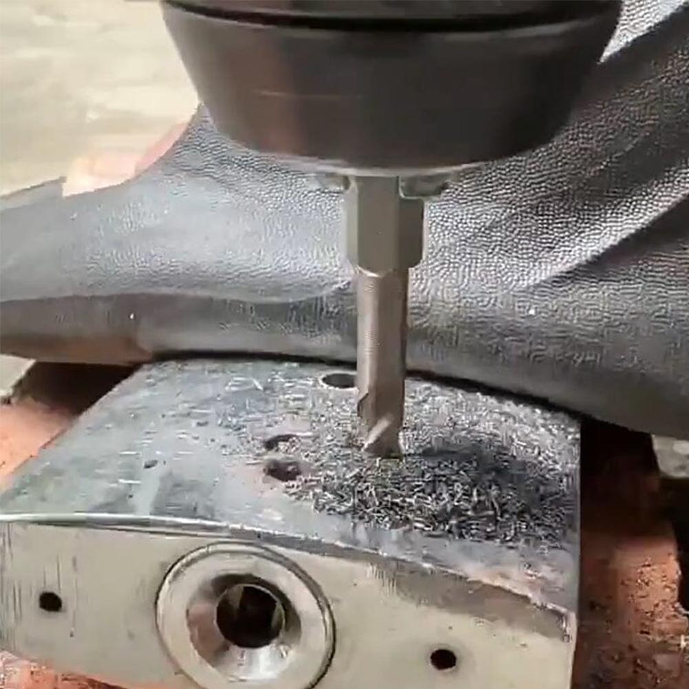 3/4 Pcs Drill Bits Sets 6mm/8mm/10mm/12mm Masonry Drill Bits Tungsten Steel Metal Twist Drill Bits for Wood Glass Tile Plastic