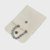 High-End Luxury Snap Button Microfiber Jewelry Storage Bag