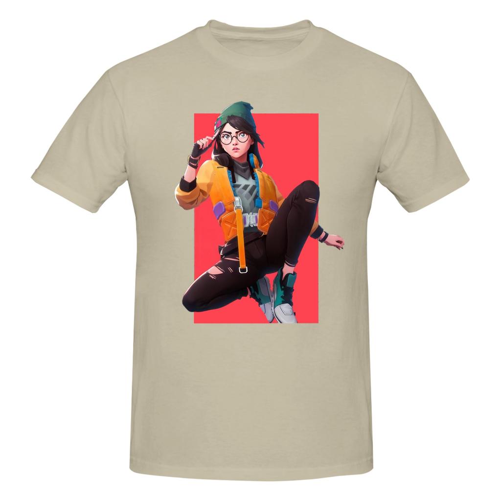 Piece Killjoy Funny Cotton TShirt VValorant Stylized FPS Fans Tops Tees For Unisex