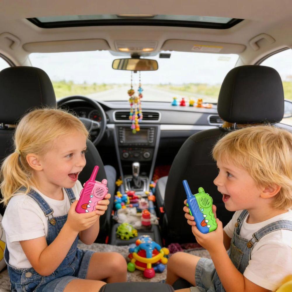 Drop-Proof Design Kids Walkie Talkies Easy To Operate Wireless Cartoon Pagers Home
