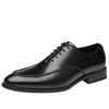 Britain Gentleman Fashion New Men Pointed Black Brown Lace Up Casual Shoes Male Formal Wedding Dress Footwear Zapatos Hombre