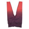 Women Hip Lifting Pants Red Purple Gradient Color L Size High Waisted Leggings for Female