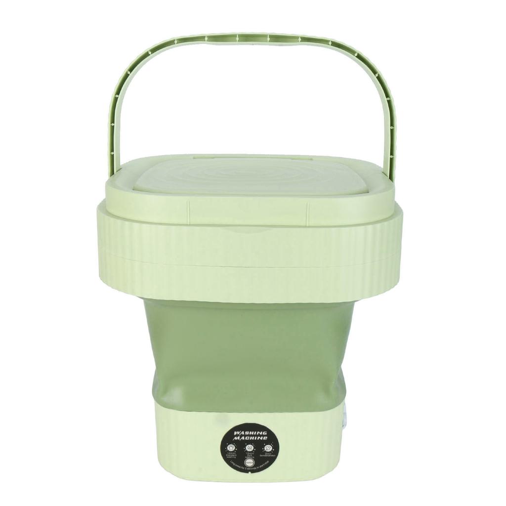 Foldable Washing Machine 10L Portable Strong Stain Removal Drainage Hole Design Three Timing Modes