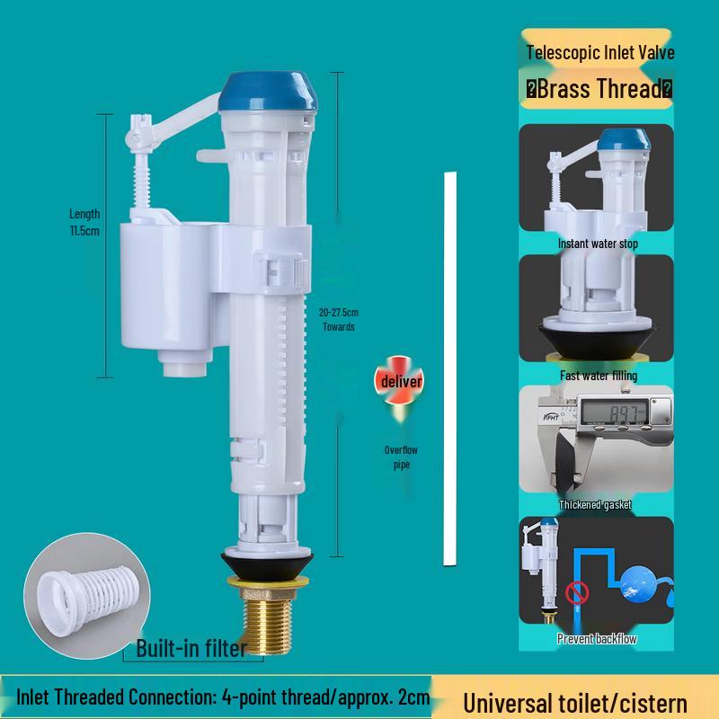 Dedelai Universal Telescopic Toilet Tank Inlet Valve