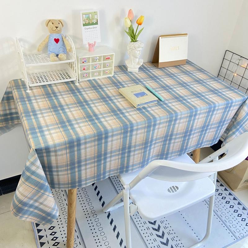 Plaid Tablecloth Table Cloth Desk Mat Dust -Proof Dining Table Cloth Furniture Protector Picnic Mat Tapete Dressing Table Mat