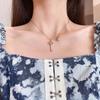 Korean Titanium Steel Key Pendant Necklace: Trendy Cold Style, Light Luxury Clavicle Chain for Women