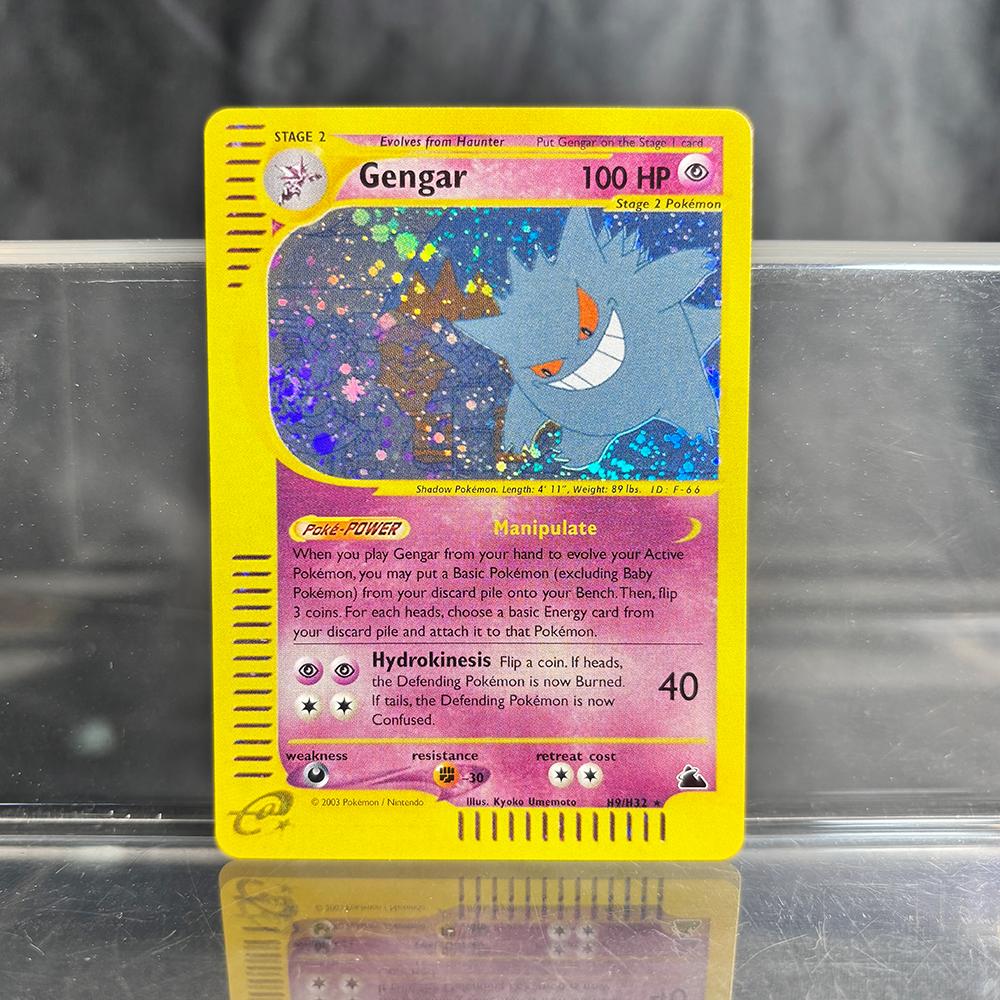 Holografische Spiel-Sammelkarten PTCG Proxy-Karten Glurak Pikachu Mew EX Einzelkarten PKM Folienkarten Gengar VMAX Skyridge (SK)
