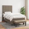 Maison Exclusive - Rete a doghe per letto con materasso Tortora 90x200 cm Tessuto