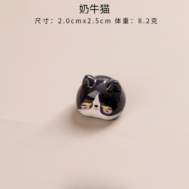 6pcs Cartoon Mini Resin Cat Statue Home Fairy Garden Decor DIY Crafts Animal Micro Landscape Decoration Accessories Ornaments