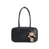 New ORIGINALE PU Shoulder Bag Women's Jet Black F53W539161FBK