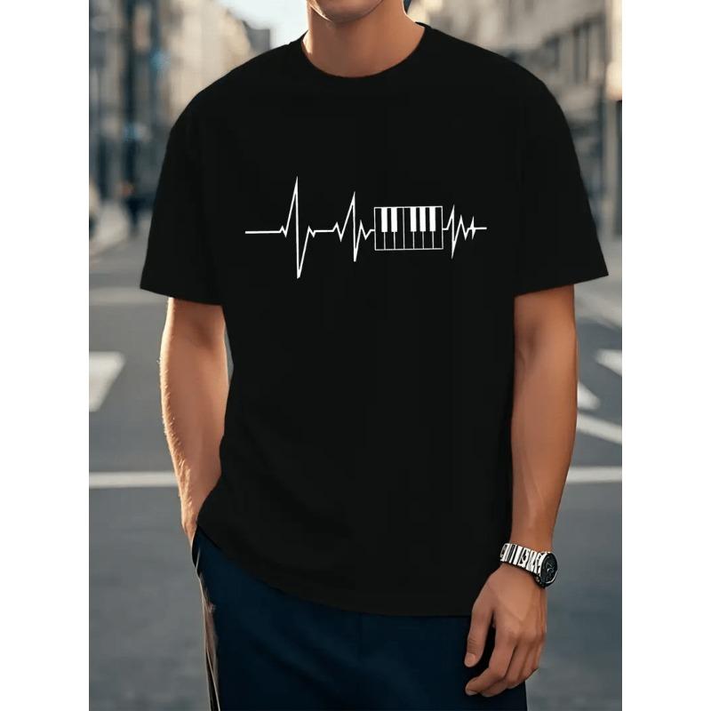 European Size Trendy Brand Style Print Short Sleeve T-Shirt Men'S Summer New Versatile