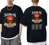 GORĄCY NOWY CIEN 2STRONNY Sum 41 2024 2025 Koszulka z Trasy Unisex Koszulka
