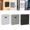 Wall Mount Mailbox with Lock Metal Postbox Retro Drop Box Post Letter Newspaper