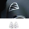 Trument L&R Air Outlet 2PCS Vent Trim For Benz GLA W156 20- ABS Silver
