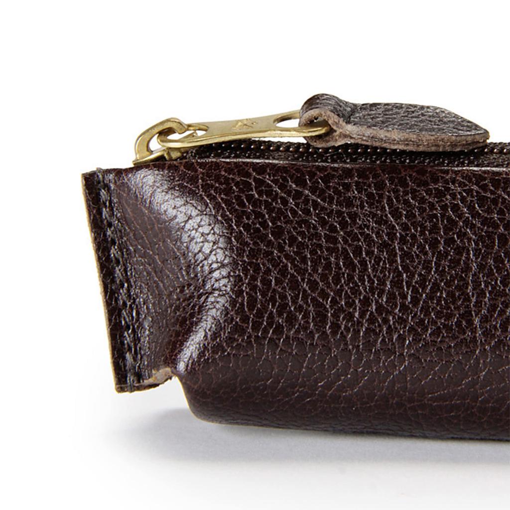 Pencil Pencil Genuine Gray [IL BISONTE] Case, Case, Leather, Leather, Cowhide, Women's, Men's, Unisex,