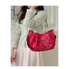 Large Capacity Vintage Artistic Chain Strap Tote Bag Women Fashion Soft Crossbody Pumpkin Bag