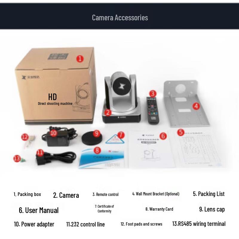 TCHD Video TC-980S 1080P Live Streaming & Video Conference Camera (CN version)