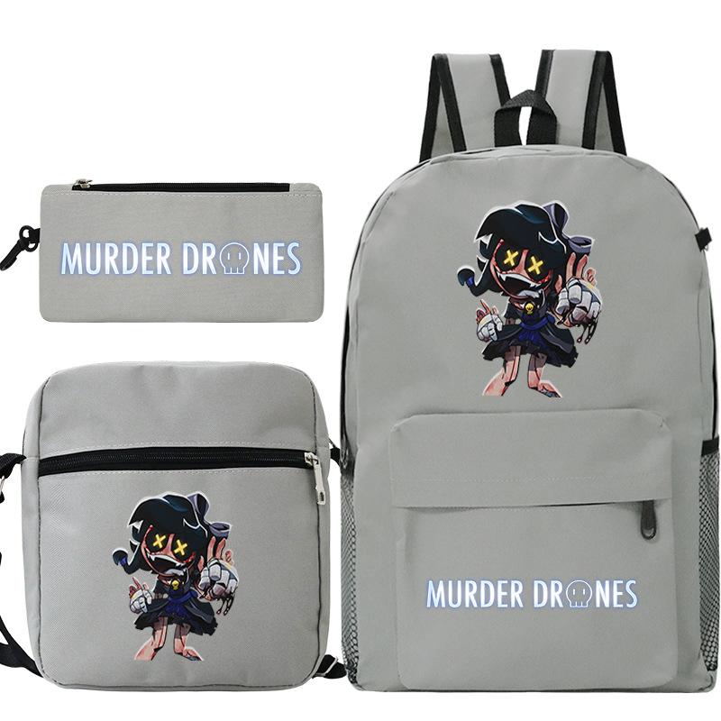 Neuer Murder Peripherie-Trend Schulterrucksack-Set Lässige Stiftetasche Grund- und Sekundarschultasche