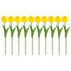 10pcs Artificial Tulips Simulation Tulip Holiday Present Accessory for Indoor Outdoor Garden Yard Present Supply