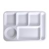 PYTHONIC Commercial Melamine 6-Compartment Meal Tray