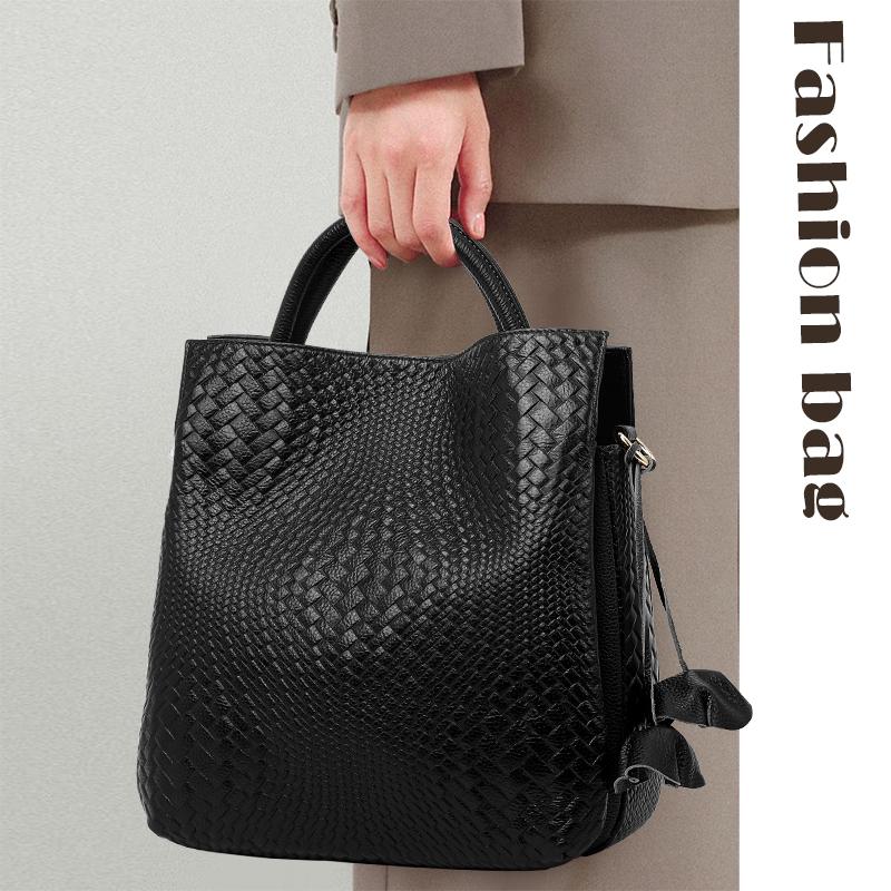 Aidrani Женская сумка из натуральной кожи с роскошными плетеными узорами — фото 3