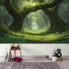 1-Piece Photography Background Banner - Beautiful Forest Trail Atmosphere 2D Flat Background Cloth