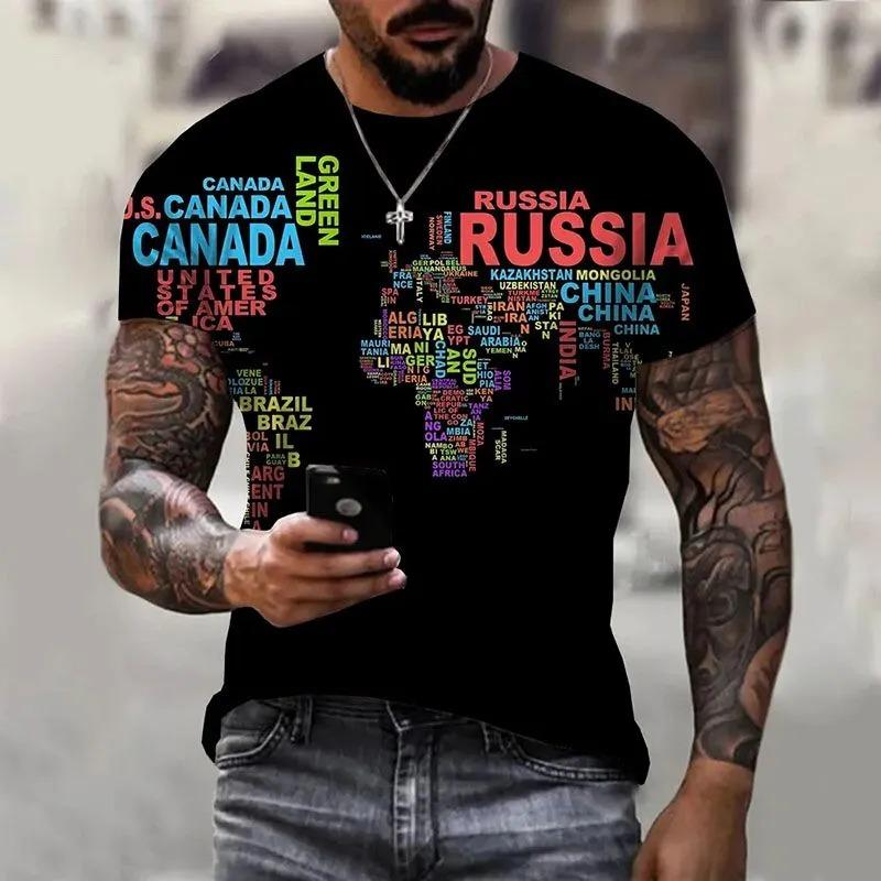 Summer New Men's Contrasting Color Splicing Short-sleeved Top Trendy Fashion Urban Street Casual T-shirt