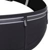 Waist Bag Nylon Large Capacity Waterproof Elastic Lightweight Fanny Pack for Fitness Sports Exercise Black