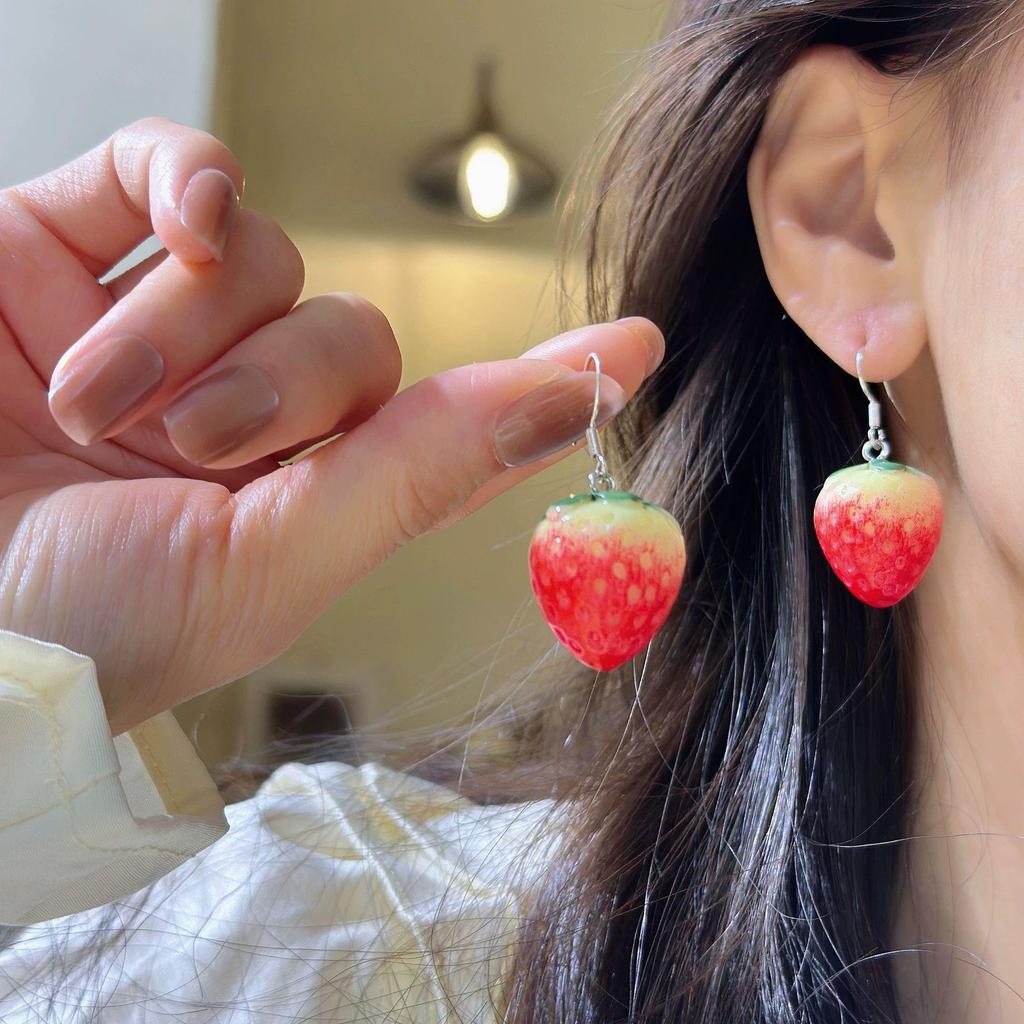 Silver Needle Dongdaemun Fresh Colorful Earrings - Simple, Versatile, Luxury Studs with a High-End Sense