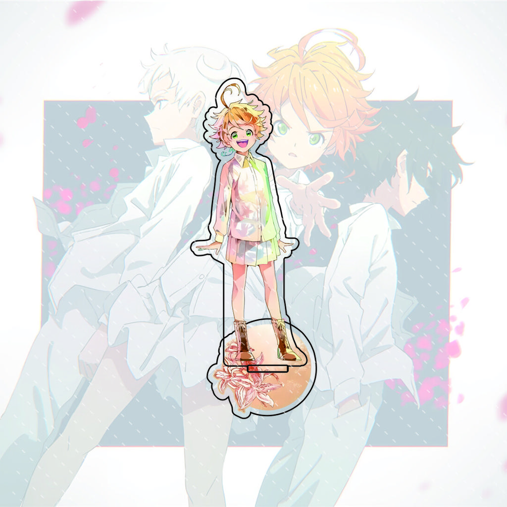 The Promised Neverland anime character display stand, 15CM acrylic material, model display board, collectible edition.