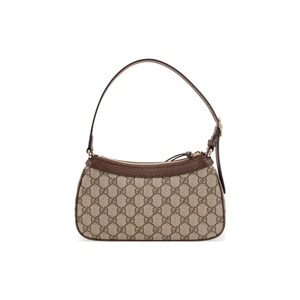 Gucci Ophidia Small Handbag Beige/Ebony Supreme Women Shoulder_bags Tan 735145-KAAAD-8358