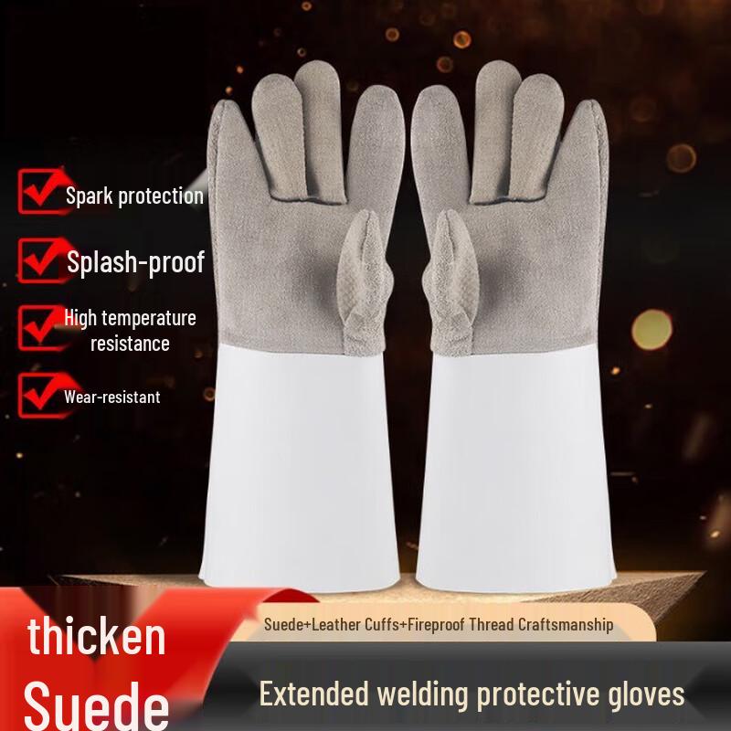Heat Resistant Cowhide Welding Gloves