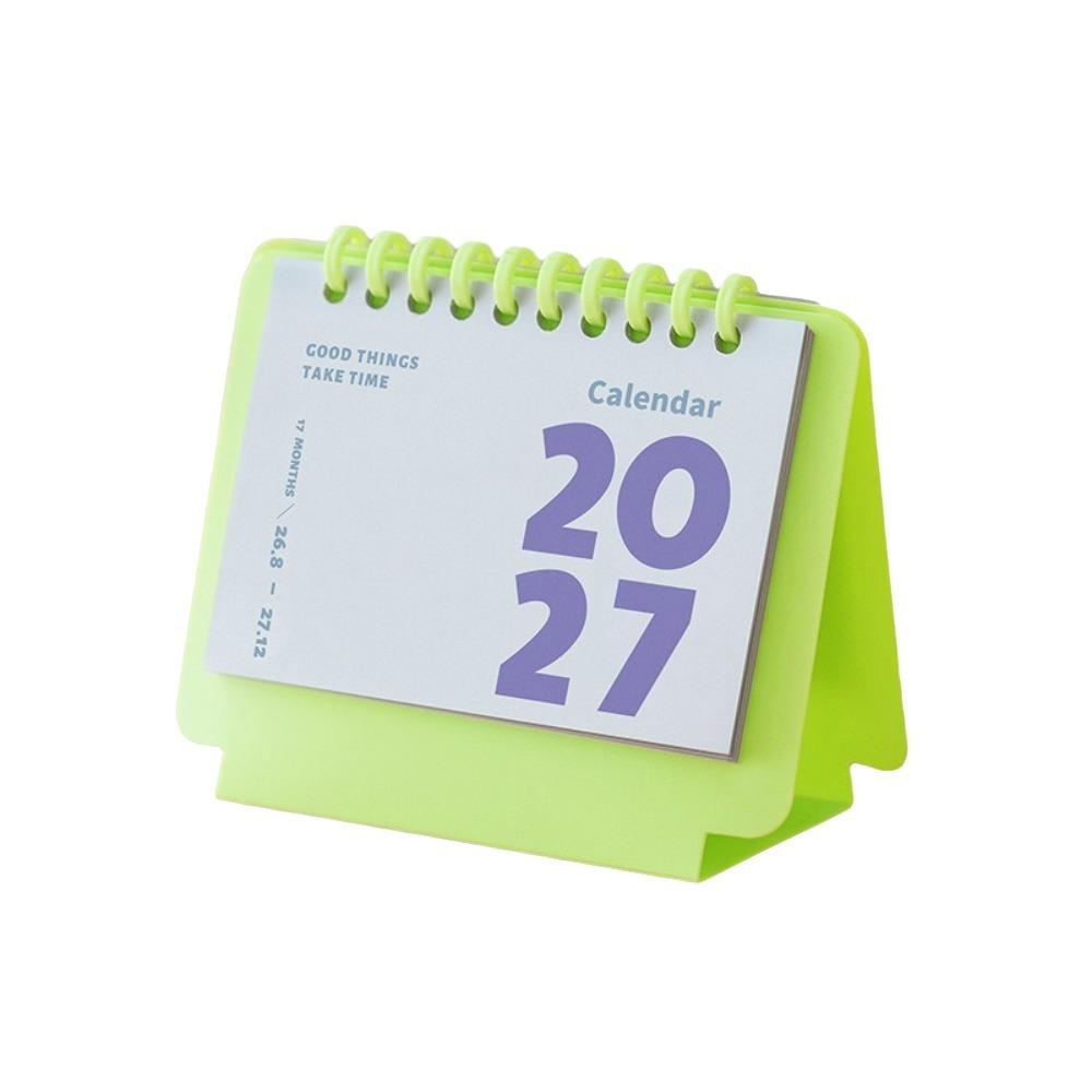Spiral Binding 1117 Mini Desk Calendar Coil Calendar Creative Desktop Calendar Portable Daily Planning Calendar Agenda Planner