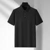 Dibinze Men's Plus Size Ice Silk Polo Shirt