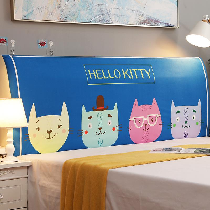 Elastic All-Inclusive Headboard Cover Bed Head Back Protection Dust Cover INS Dustproof Soft Wooden Bedhead Backrest Protection