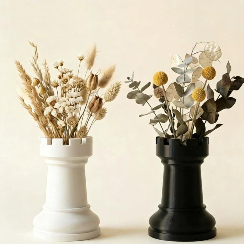 Chess Shaped Pen Holder Multiuse Desk Organizer 1Pc Stationery Cosmetic Storage for Home Office Dorm Desktop