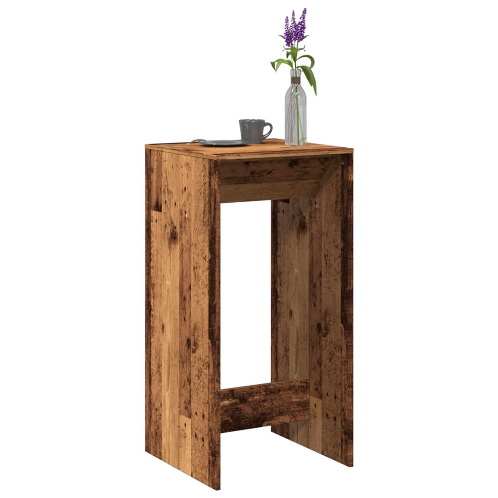 Vidaxl Stolik Barowy, Stare Drewno, 51X50X103,5Cm