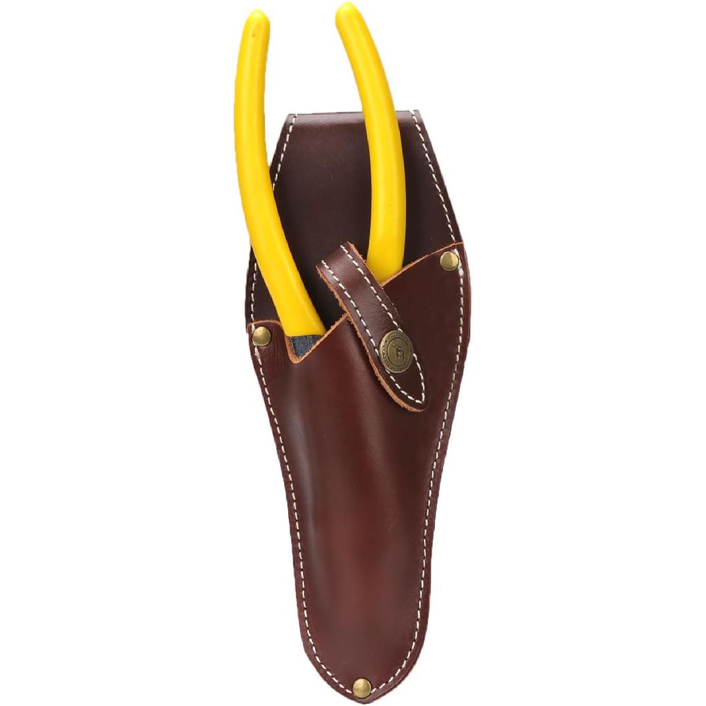 Tourbon Leather Garden Pruning Scissors Sheath Shears Pliers Tools Holster Pliers Pouch Holder for Belt