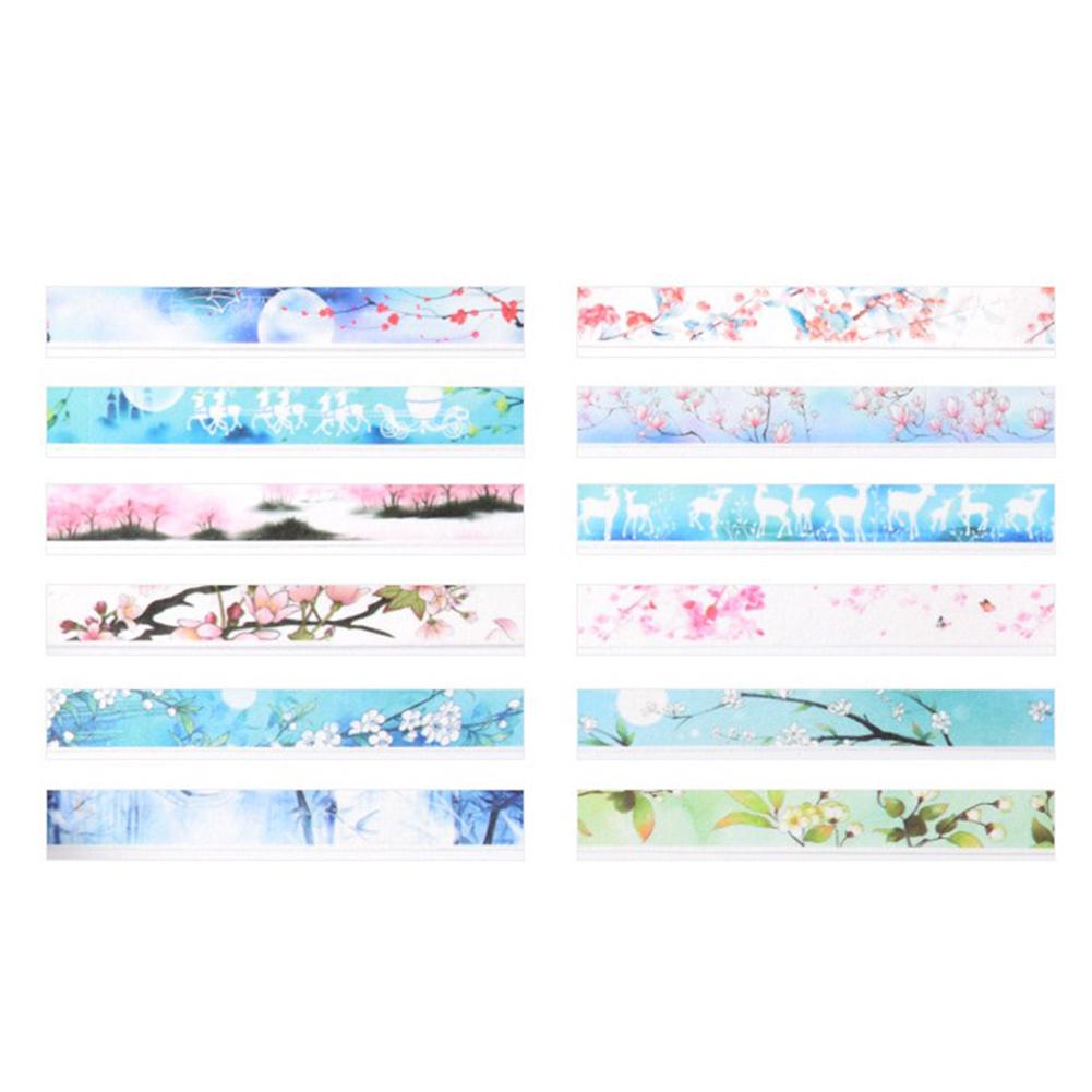Tearable Washi Tape DIY Scrapbooking Masking Tape Sticker School Office Supply