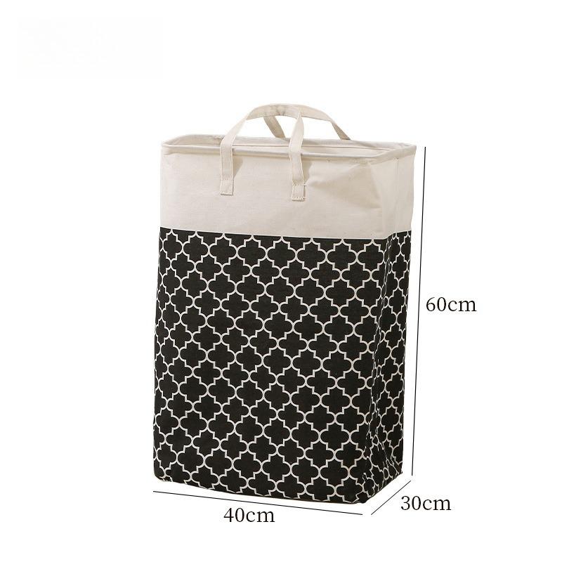 

Foldable dirty clothes basket high tube waterproof laundry basket storage basket bathroom storage bucket dirty clothes basket чёрный
