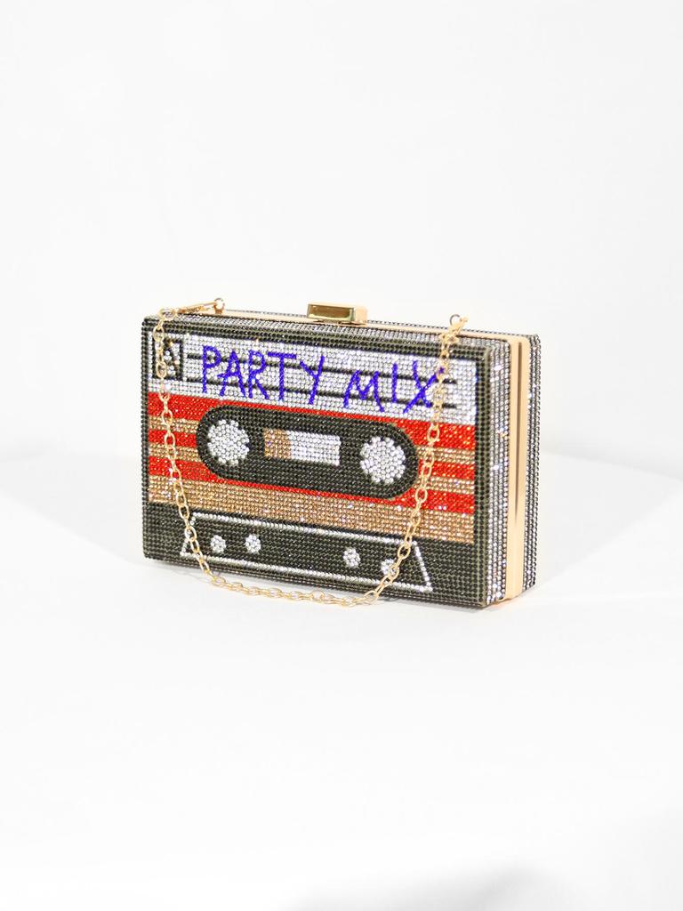 Pochette de soirée Rétro Européenne Strassée: Sac de Soirée pour Femme Entièrement Strassé en Stock