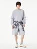 Studio Tomboy [Men] Woven Contrast Layered Sweatshirt_Melange Gray 9155122565