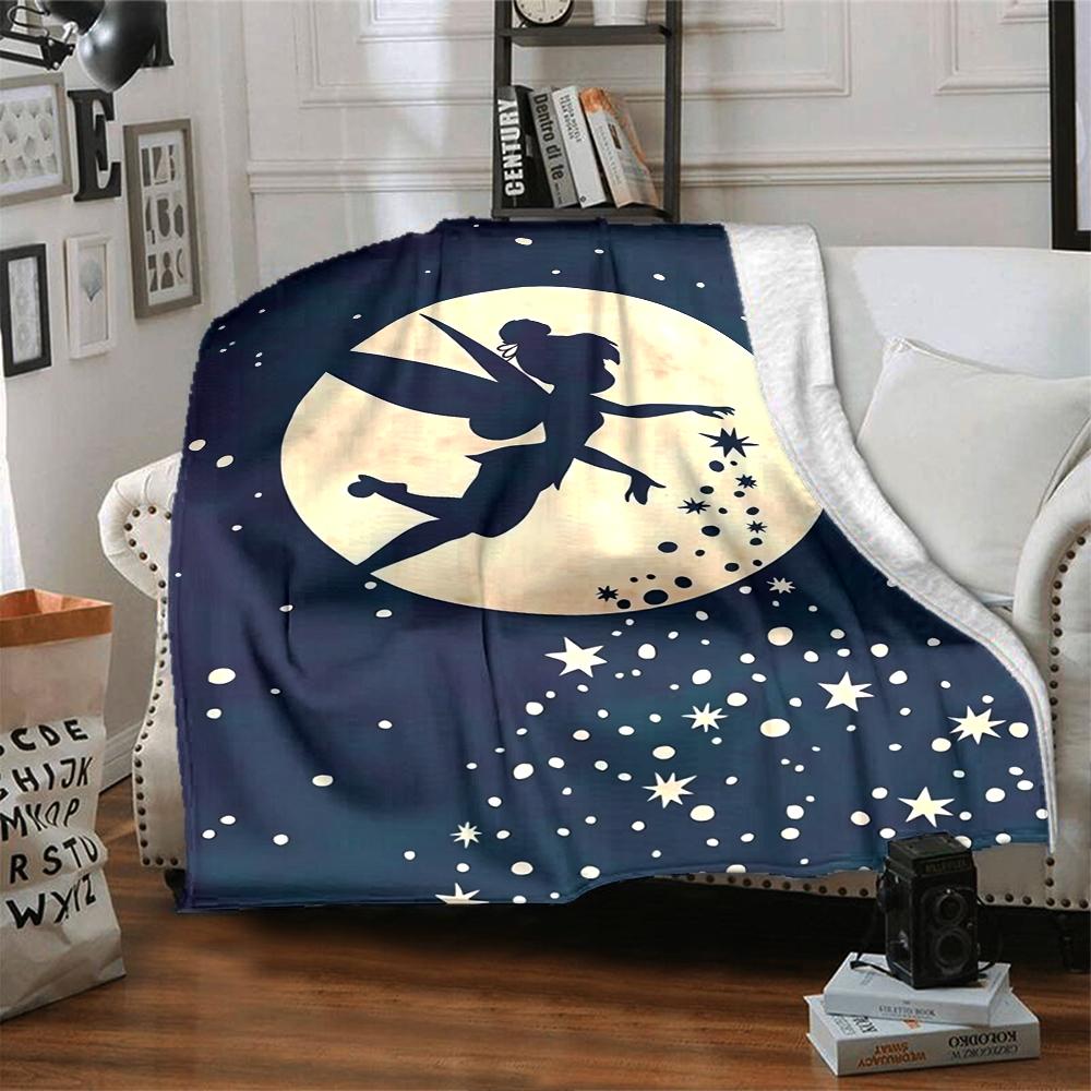 1Pc Elsa'S Winter Fantasy Blanket For Couch Bed Plush Cozy Fuzzy Blanket Super Soft Warm Blankets For Fall And Winter 091871